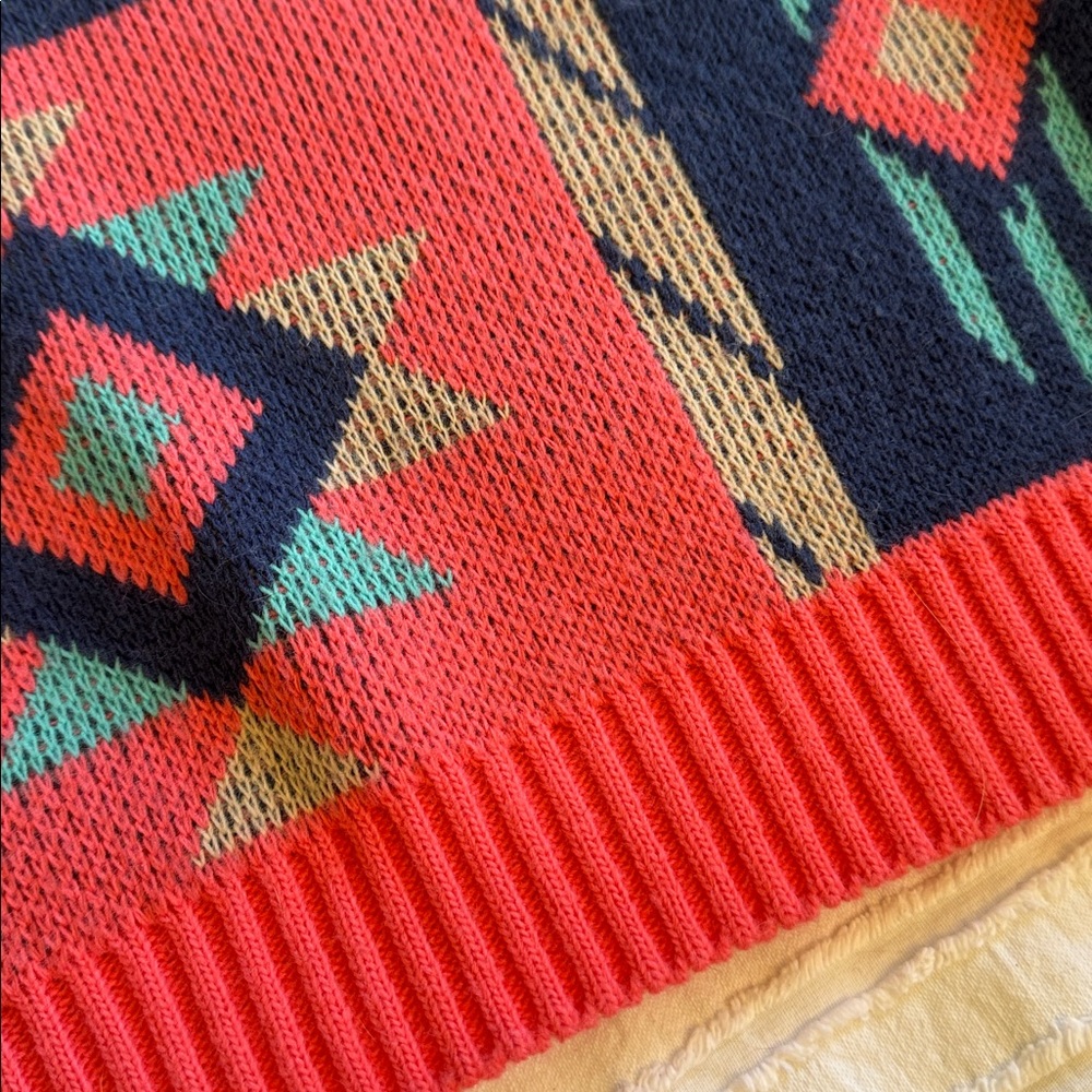 Vintage 70’s Aztec Ski Sweater sz M USA - Picture 3 of 8